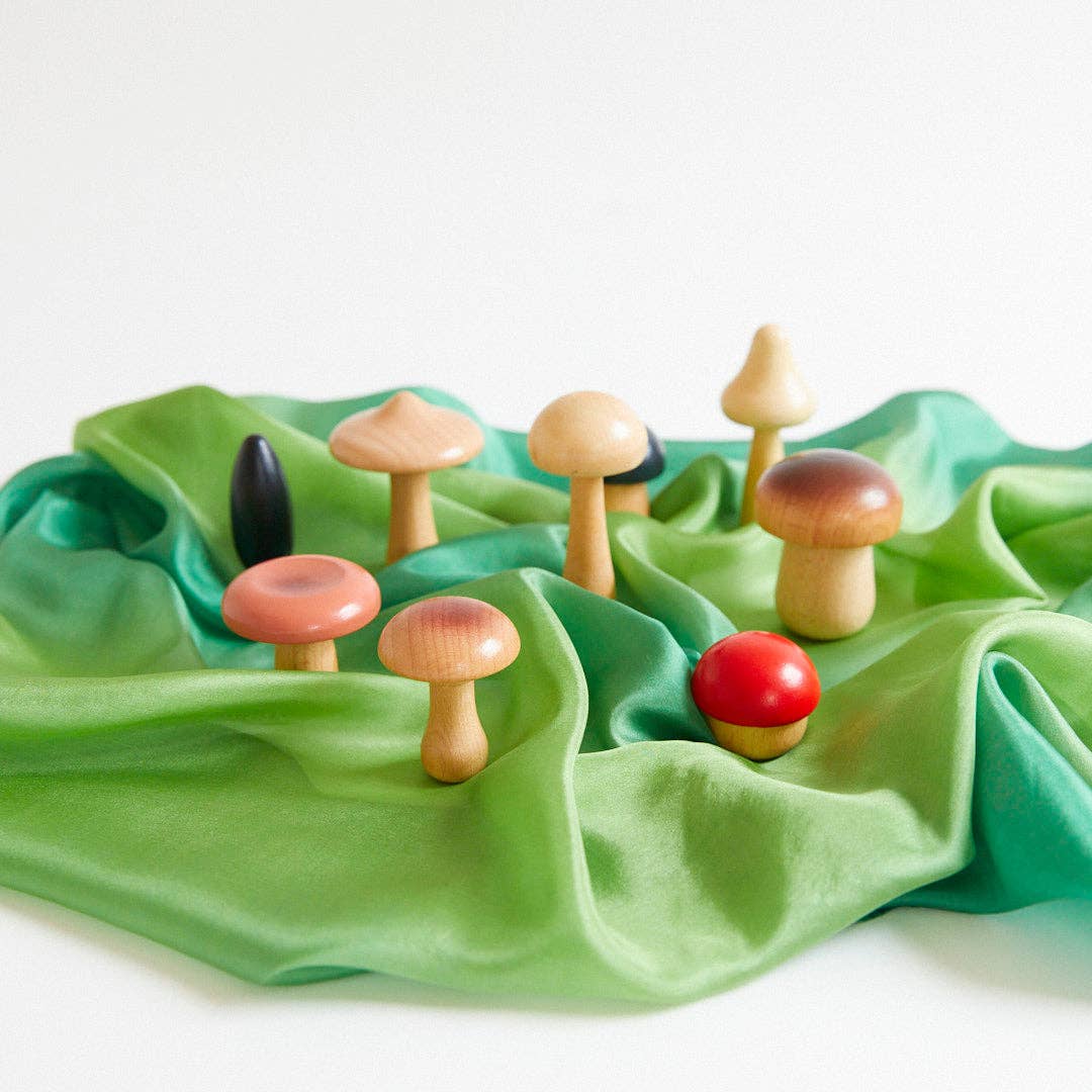 Sarah’s Silks - Mini Forest Playsilk - Mulberry Silk Waldorf, Montessori Toy: 1 Sarah's Silks - enjoykidsus