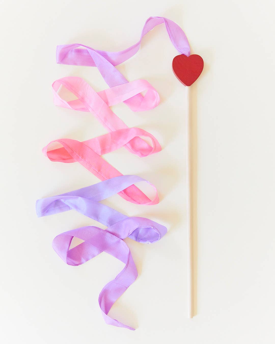 Sarah’s Silks - Pink & Purple Silk & Wood Streamer - Wand for Pretend Play Sarah's Silks - enjoykidsus