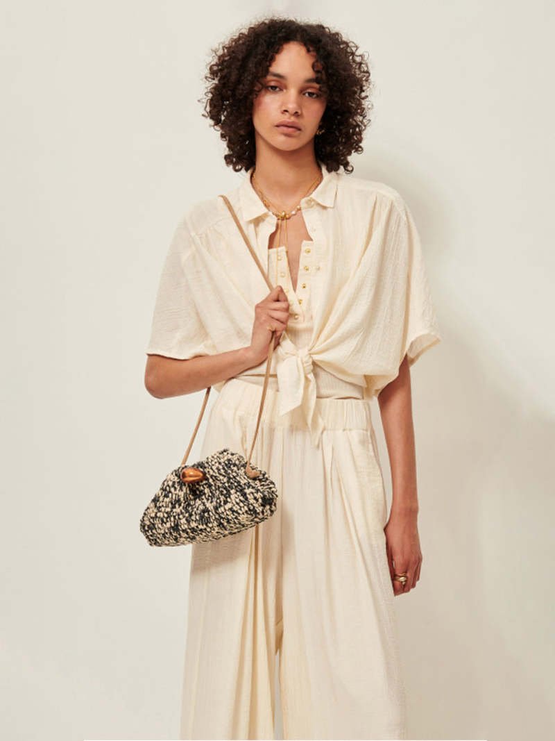 Sessùn Alfassa Knotted Shirt – Ecume Sessùn