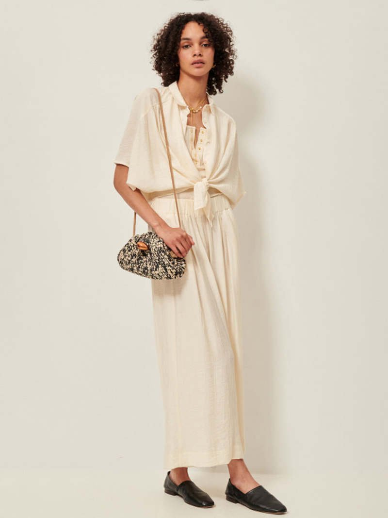 Sessùn Alfassa Knotted Shirt – Ecume Sessùn