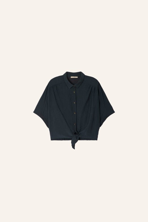 Sessùn Alfassa Knotted Shirt – Smoke Green Sessùn
