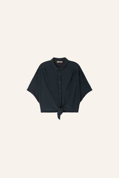 Sessùn Alfassa Knotted Shirt – Smoke Green Sessùn