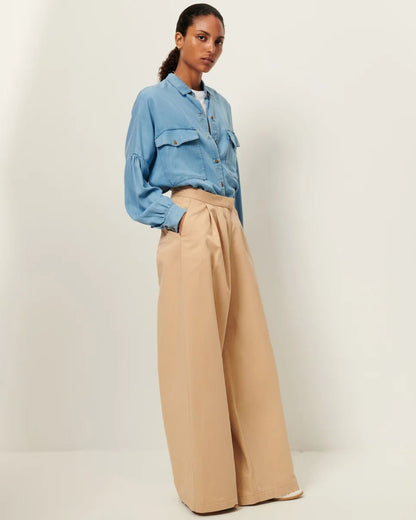 Sessùn Botania Lyocell Chambray Shirt – Light Blue Sessùn