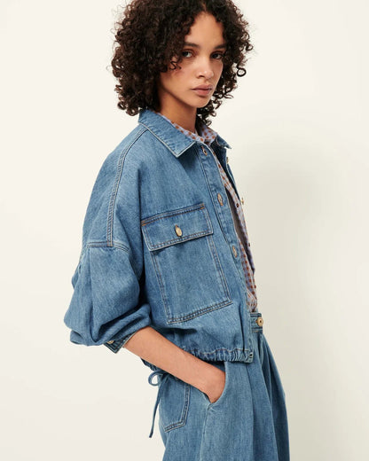 Sessùn Cazanim Denim Jacket – Stonewashed Indigo Sessùn