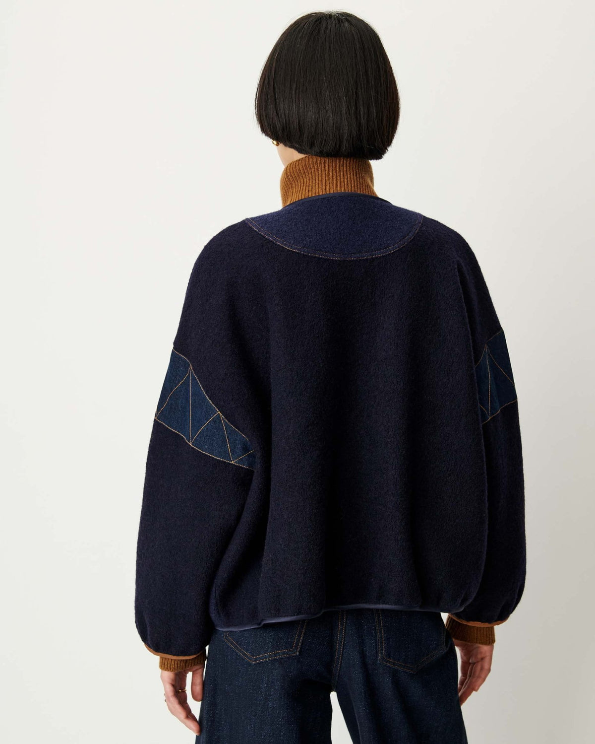Sessùn Cold Night Jacket in Indigo Mood, detail view