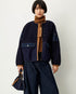 Sessùn Cold Night Jacket in Indigo Mood, front view