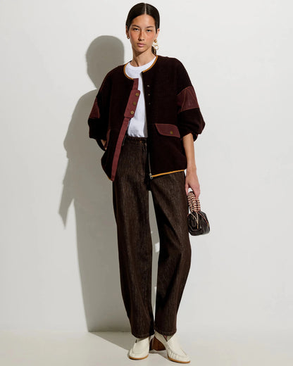 Sessùn Cold Night Jacket in Murza Mood, styled view