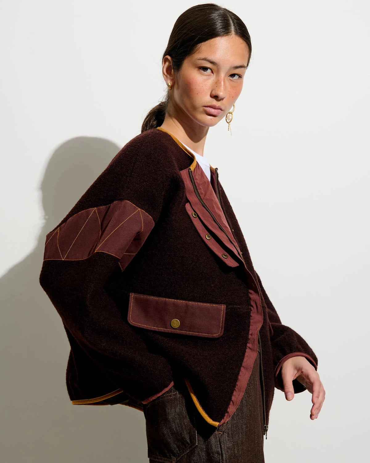 Sessùn Cold Night Jacket in Murza Mood, back view