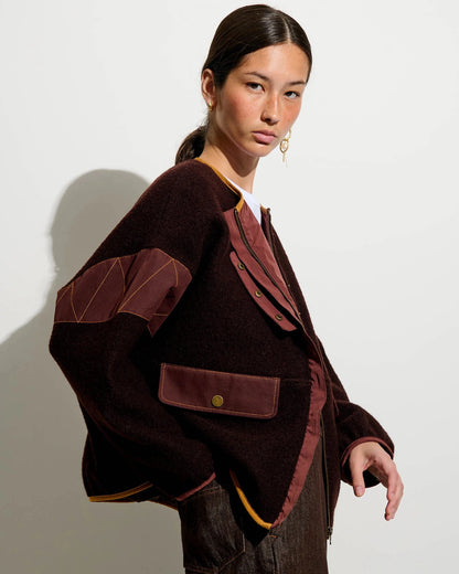 Sessùn Cold Night Jacket in Murza Mood, back view