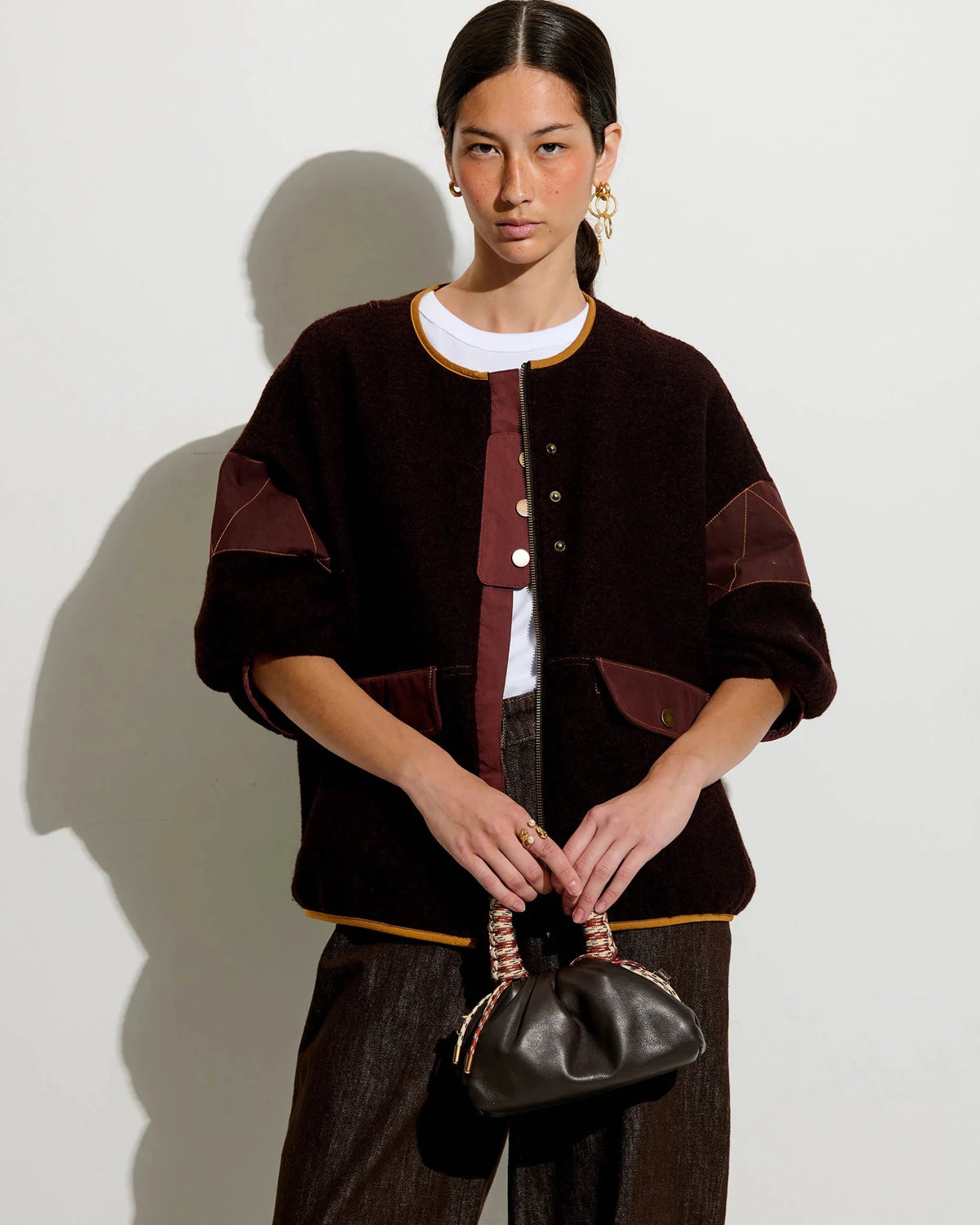 Sessùn Cold Night Jacket in Murza Mood, side view