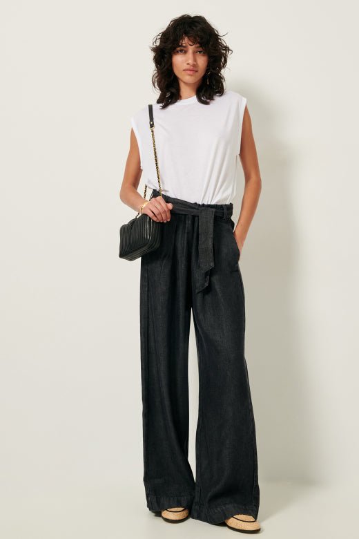 Sessùn DEEDOO Sleeveless Crew Neck T-Shirt – Optical White Sessùn