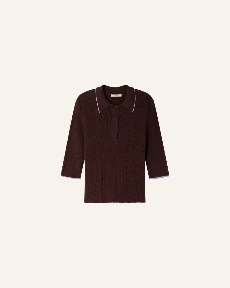 Sessùn Jodi Polo Top –Organic Cotton Knit Polo Sessùn