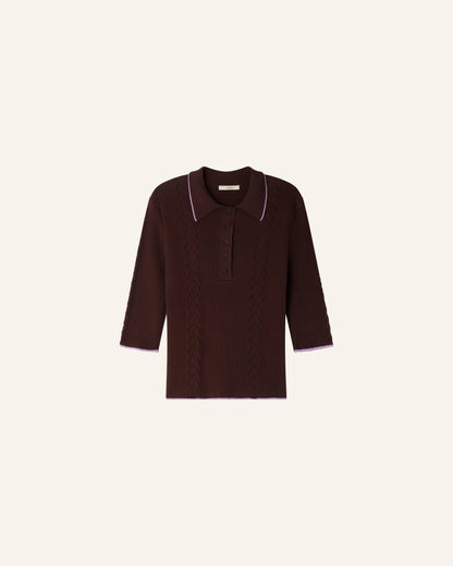 Sessùn Jodi Polo Top –Organic Cotton Knit Polo Sessùn