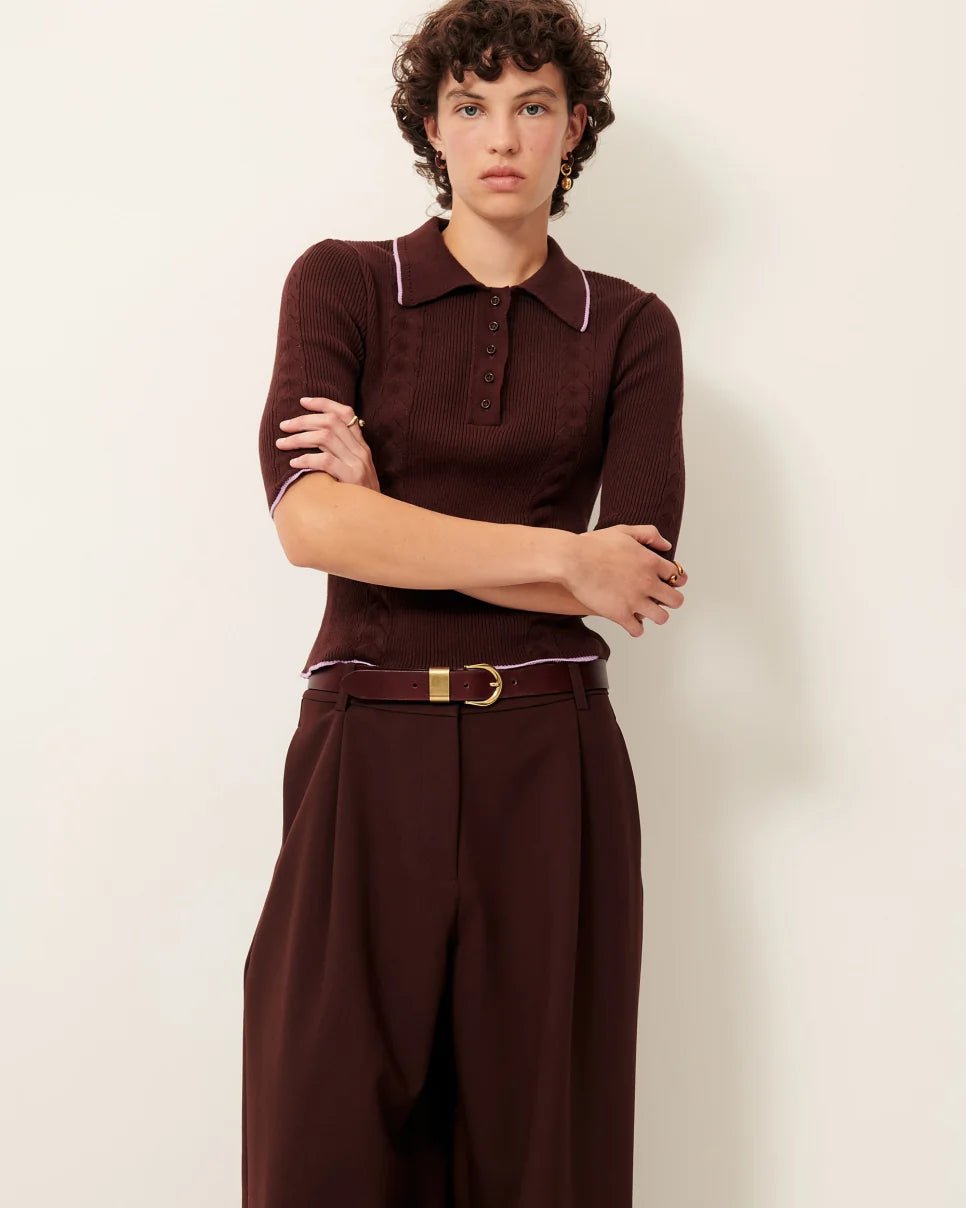 Sessùn Jodi Polo Top –Organic Cotton Knit Polo Sessùn