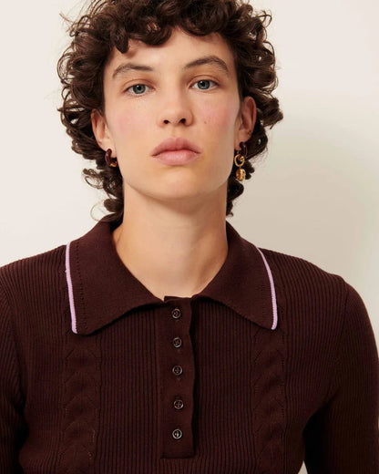 Sessùn Jodi Polo Top –Organic Cotton Knit Polo Sessùn