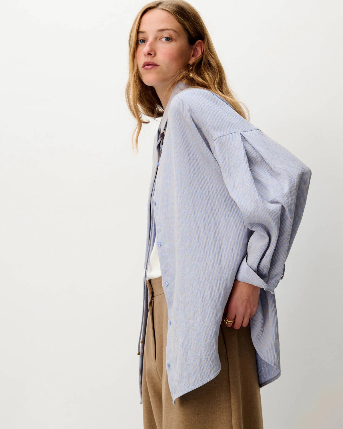 Sessùn Liza Shirt in Maysand, detail view