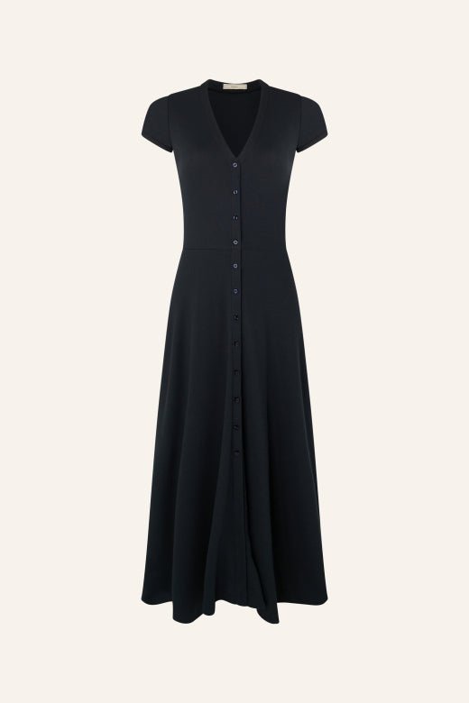 Sessùn NEA V - Neck Buttoned Midi Dress – Moonless Sessùn