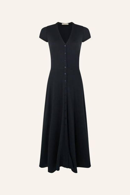 Sessùn NEA V - Neck Buttoned Midi Dress – Moonless Sessùn