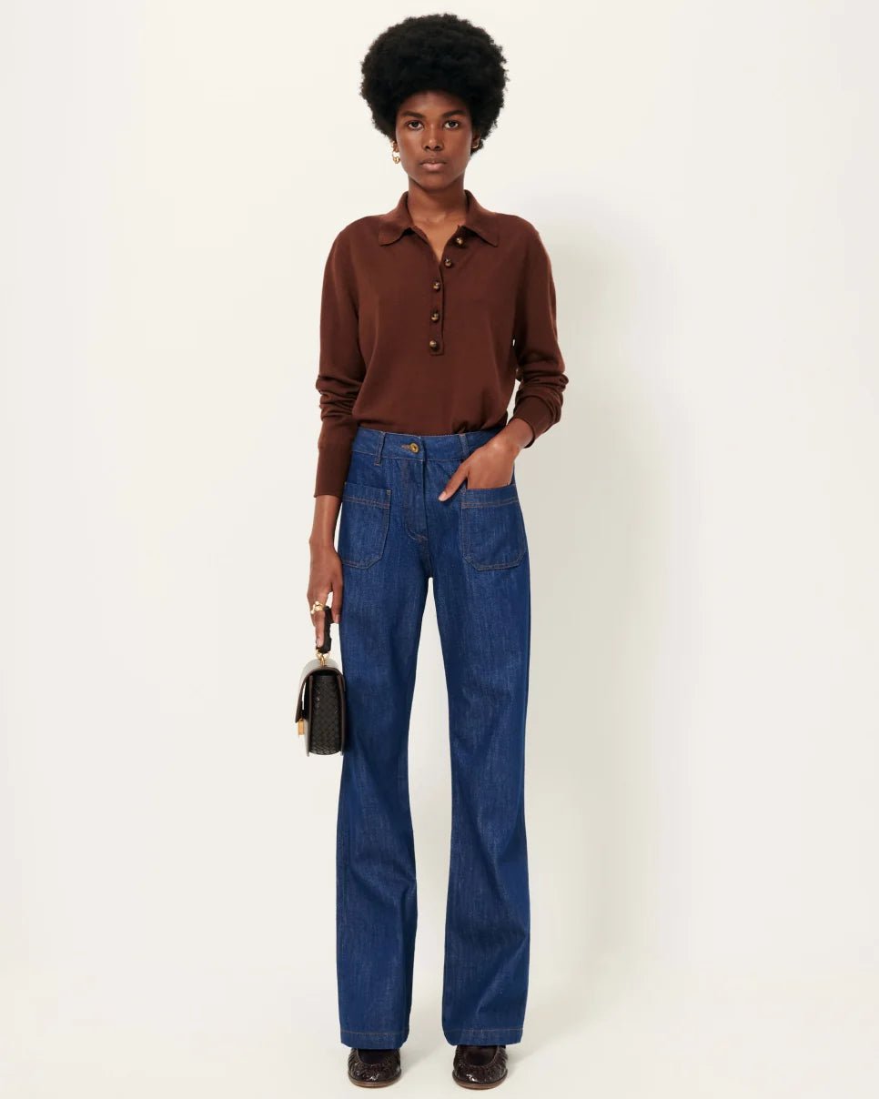 Sessùn Yanaka Merino Wool Polo Sweater Sessùn