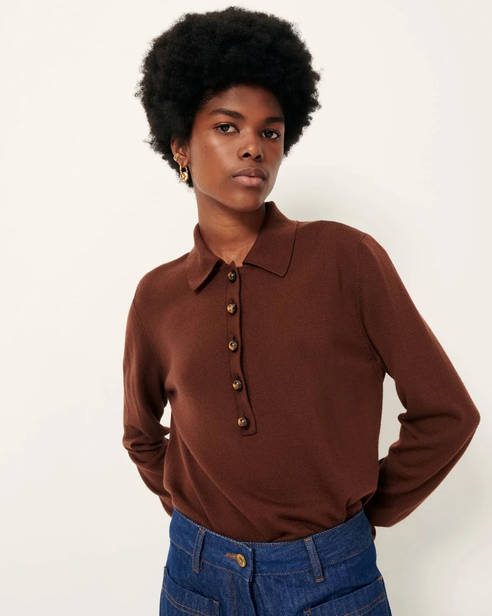 Sessùn Yanaka Merino Wool Polo Sweater Sessùn