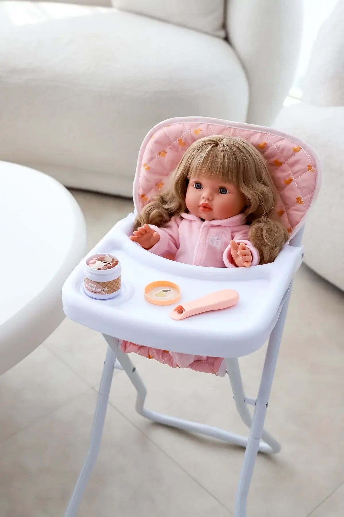 Tiny Harlow Tiny Tummies Neapolitan Ice Cream Jar and Spoon Set