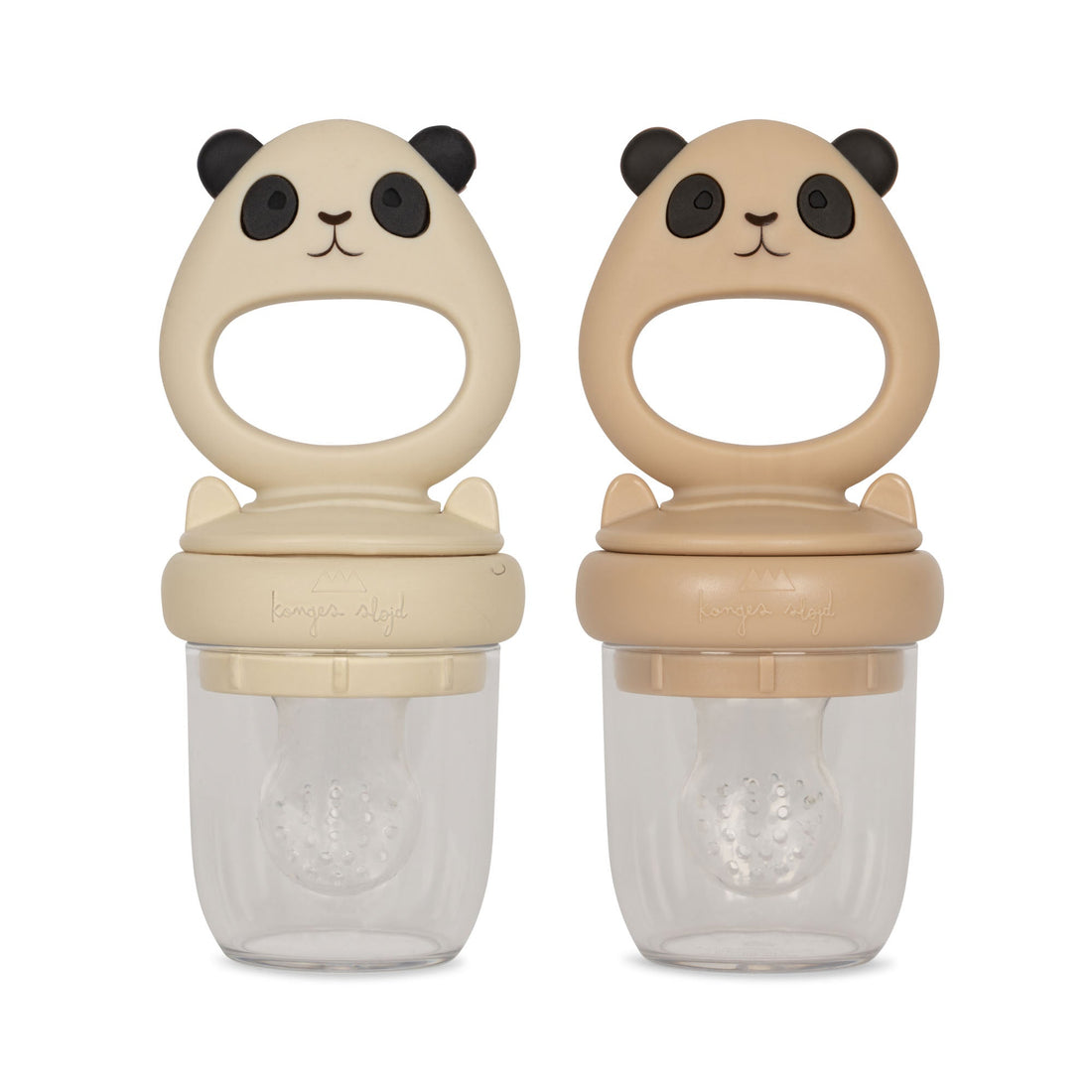 Silicone fruit feeding panda pacifier - shell mix Konges Sløjd