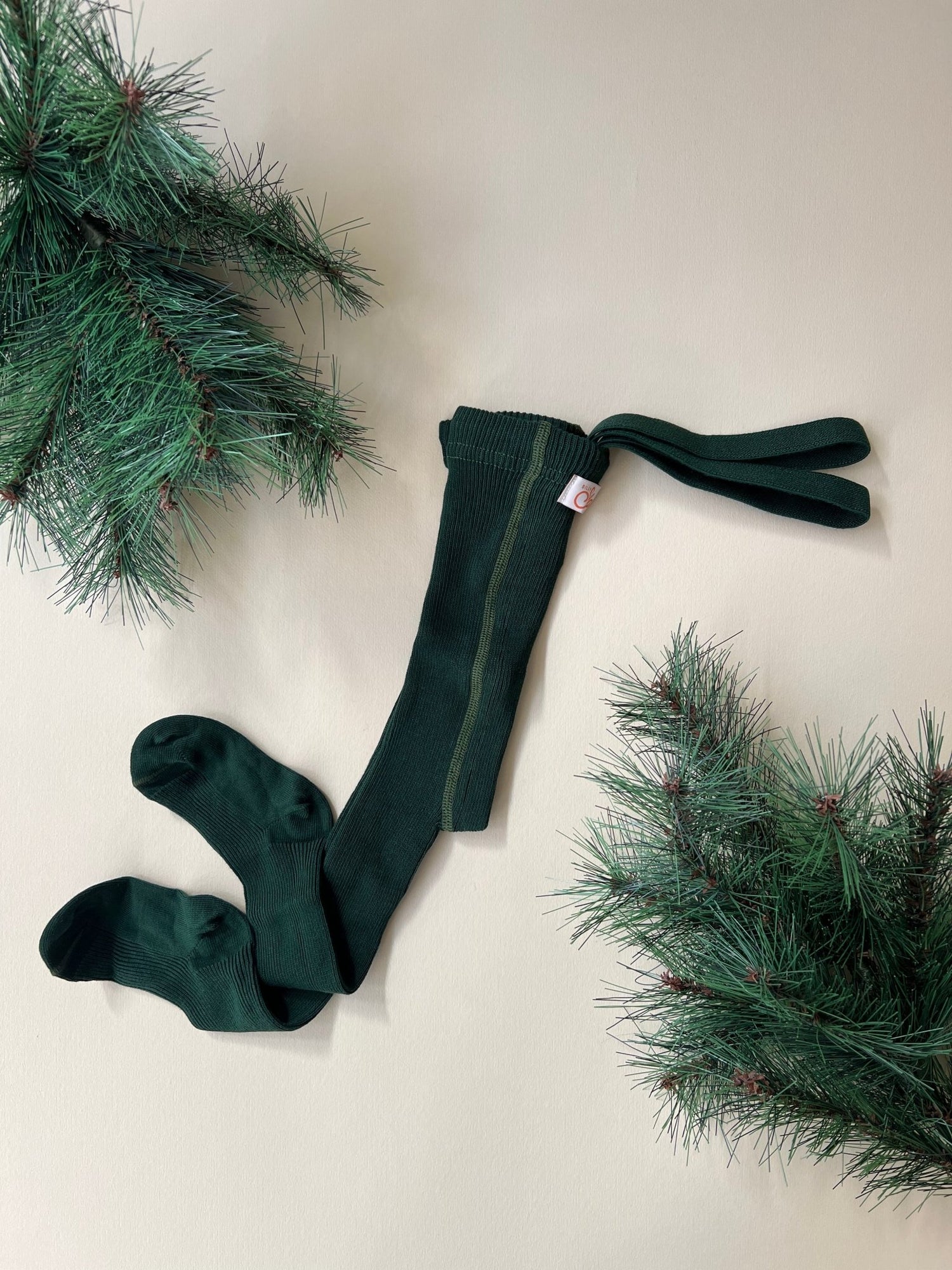 Silly Silas Footed Dark Forest Green Silly Silas