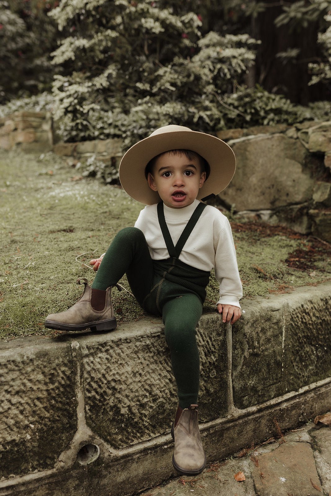 Silly Silas Footed Dark Forest Green Silly Silas