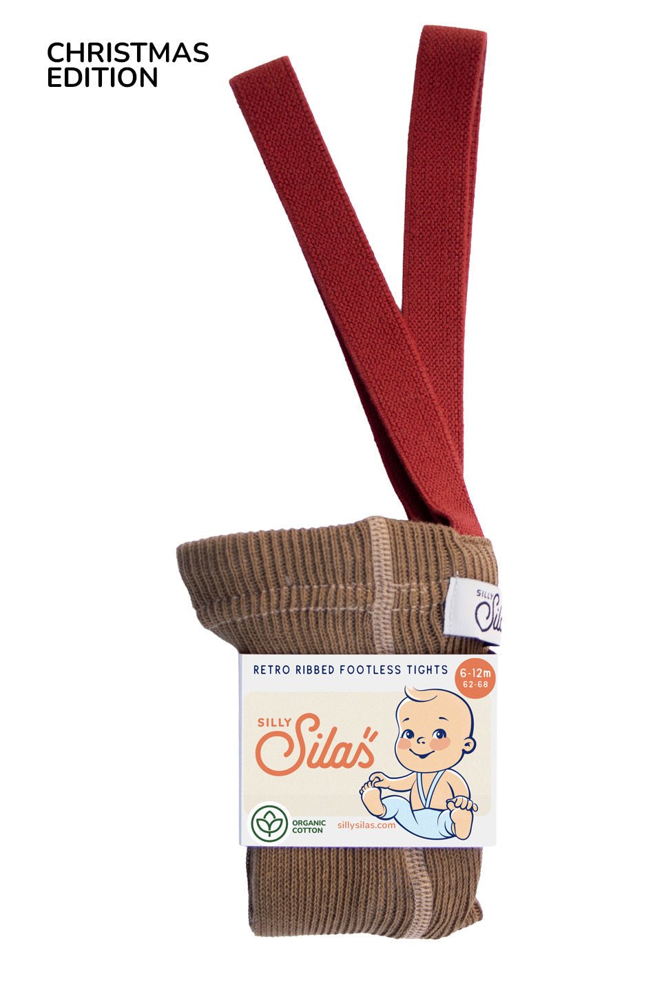 Silly Silas Footless Acorn Brown x Maple Leaf - Christmas Limit Edition Silly Silas