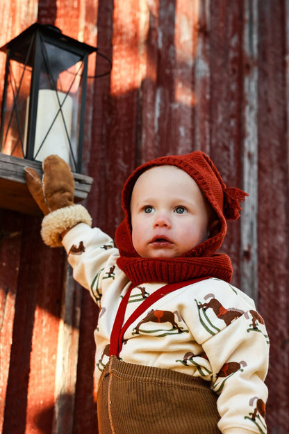 Silly Silas Footless Acorn Brown x Maple Leaf - Christmas Limit Edition Silly Silas