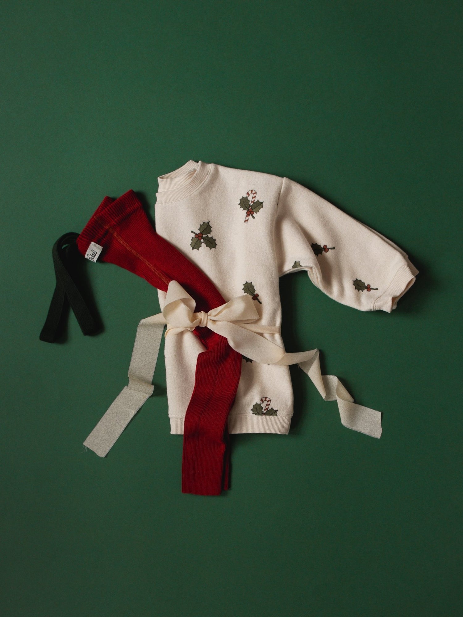 Silly Silas Footless Maple Leaf x Dark Forest Green - Christmas Limit Edition Silly Silas