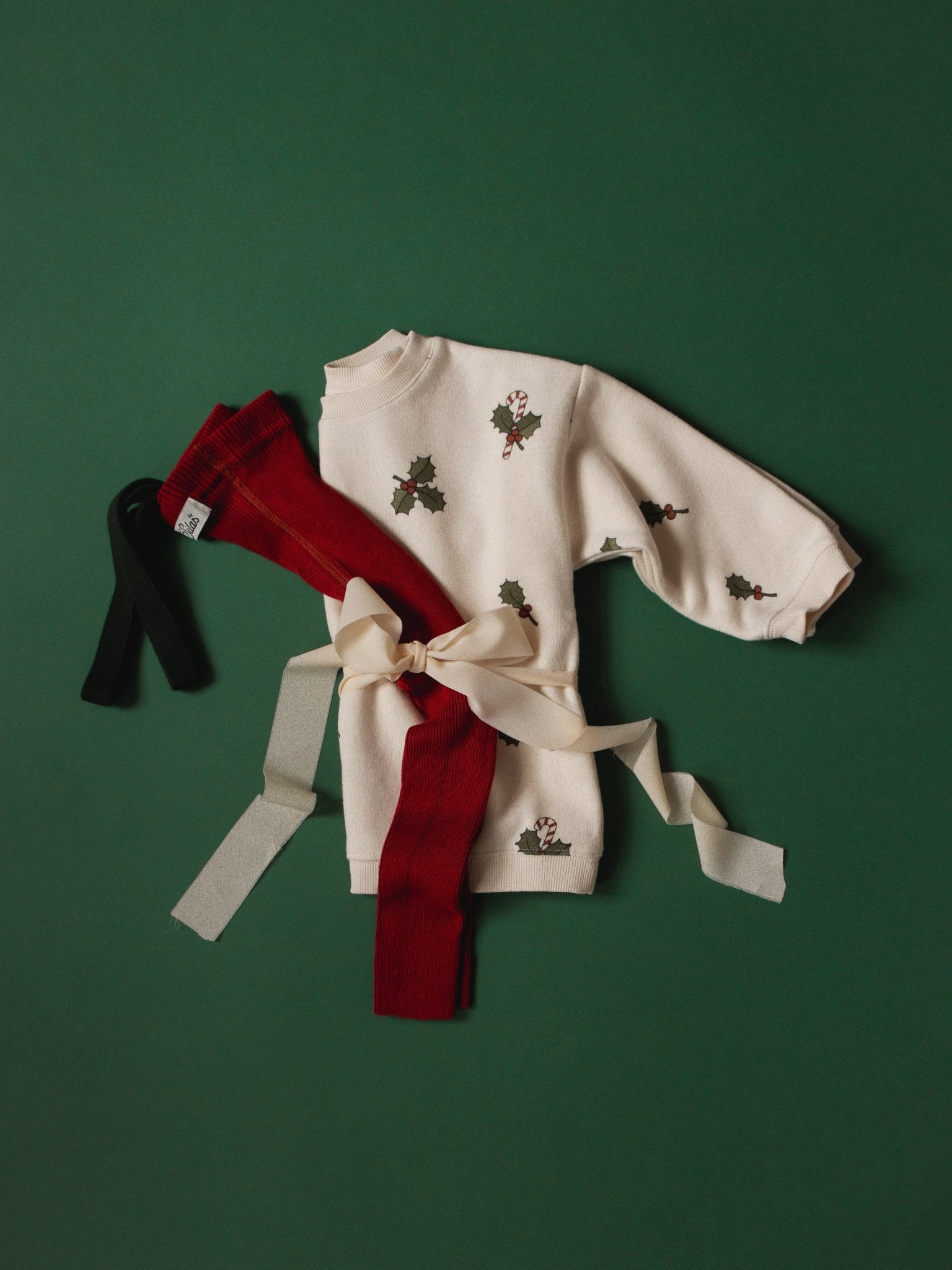 Silly Silas Footless Maple Leaf x Dark Forest Green - Christmas Limit Edition Silly Silas