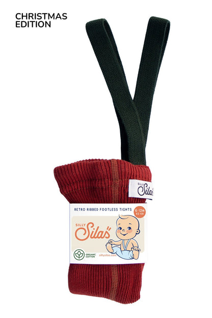 Silly Silas Footless Maple Leaf x Dark Forest Green - Christmas Limit Edition Silly Silas