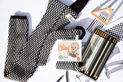 Silly Silas Footless Special Black x White Checked Silly Silas