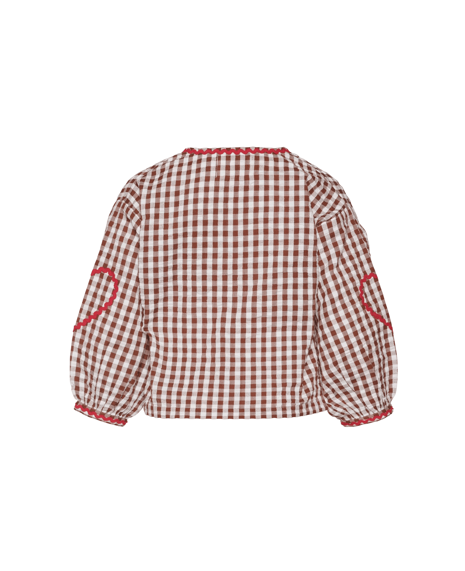 SISSEL EDELBO Astrid MINI Top - Brown Checks Sissel - edelbo