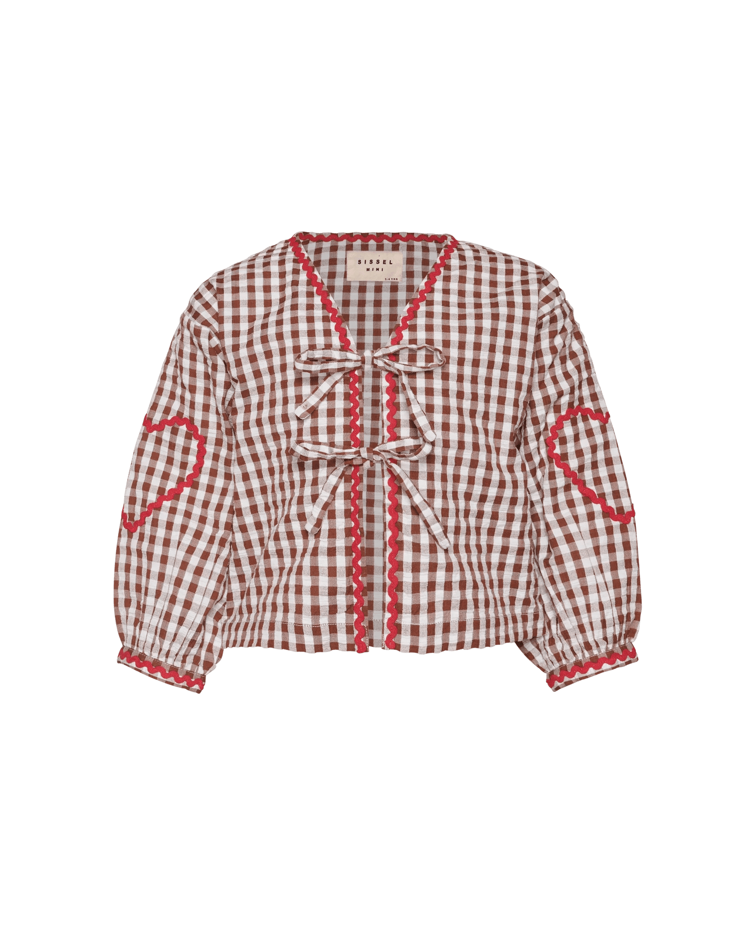 SISSEL EDELBO Astrid MINI Top - Brown Checks Sissel - edelbo