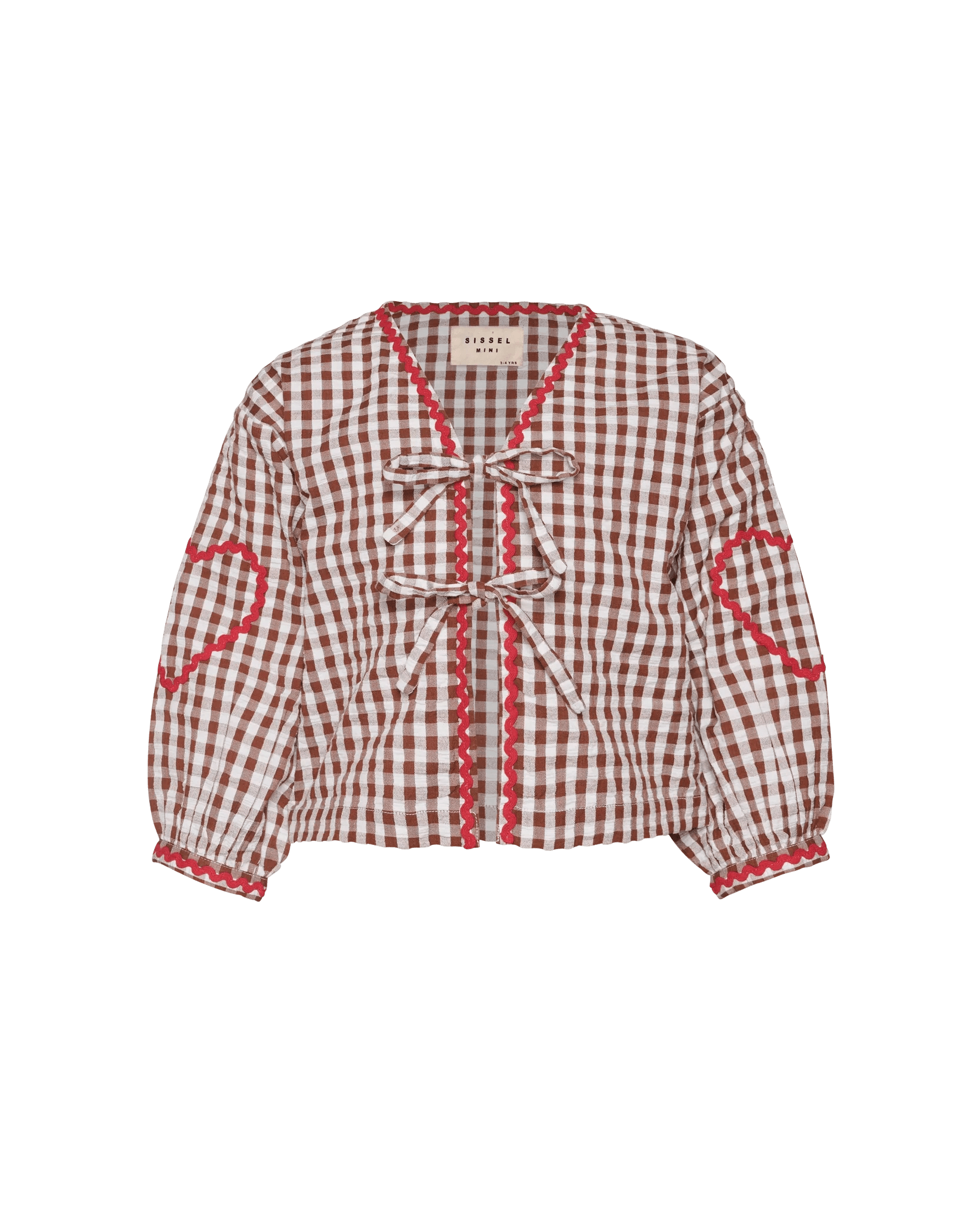 SISSEL EDELBO Astrid MINI Top - Brown Checks Sissel - edelbo