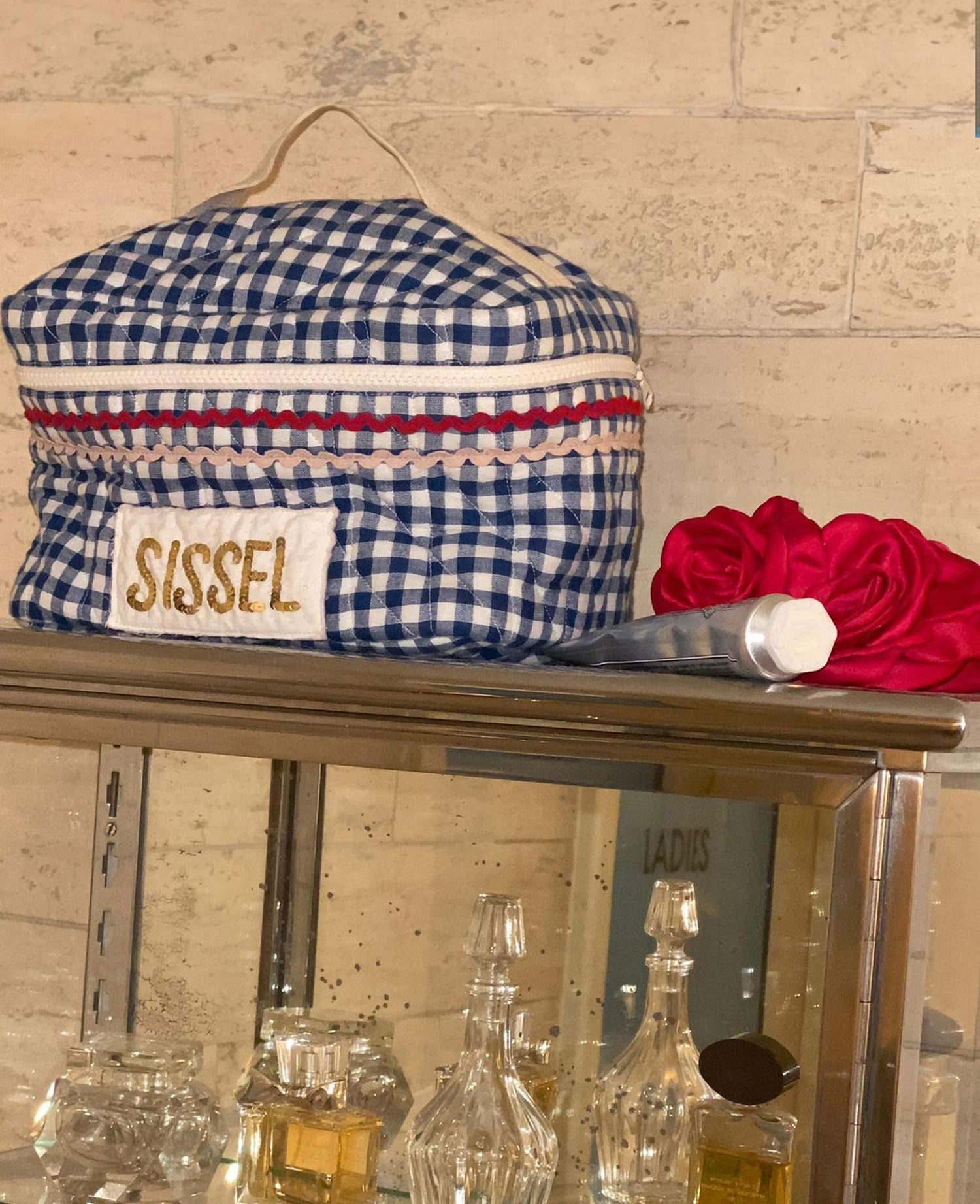 SISSEL EDELBO Bucket Bag – Blue Checks Sissel - edelbo