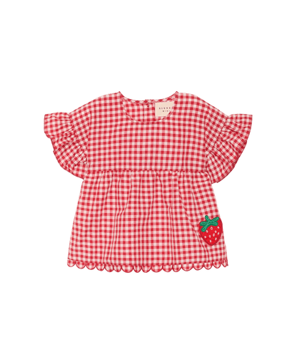 Sissel Edelbo Charlene Mini Top - Red Checks SISSEL EDELBO