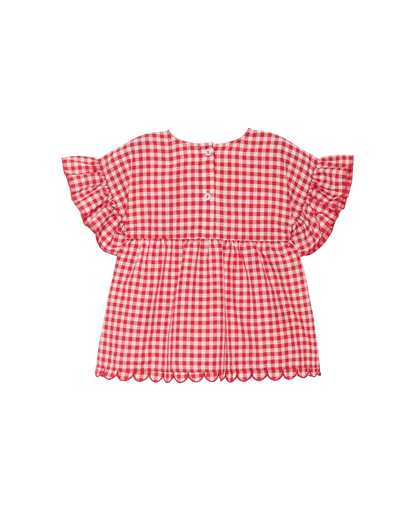 Sissel Edelbo Charlene Mini Top - Red Checks SISSEL EDELBO