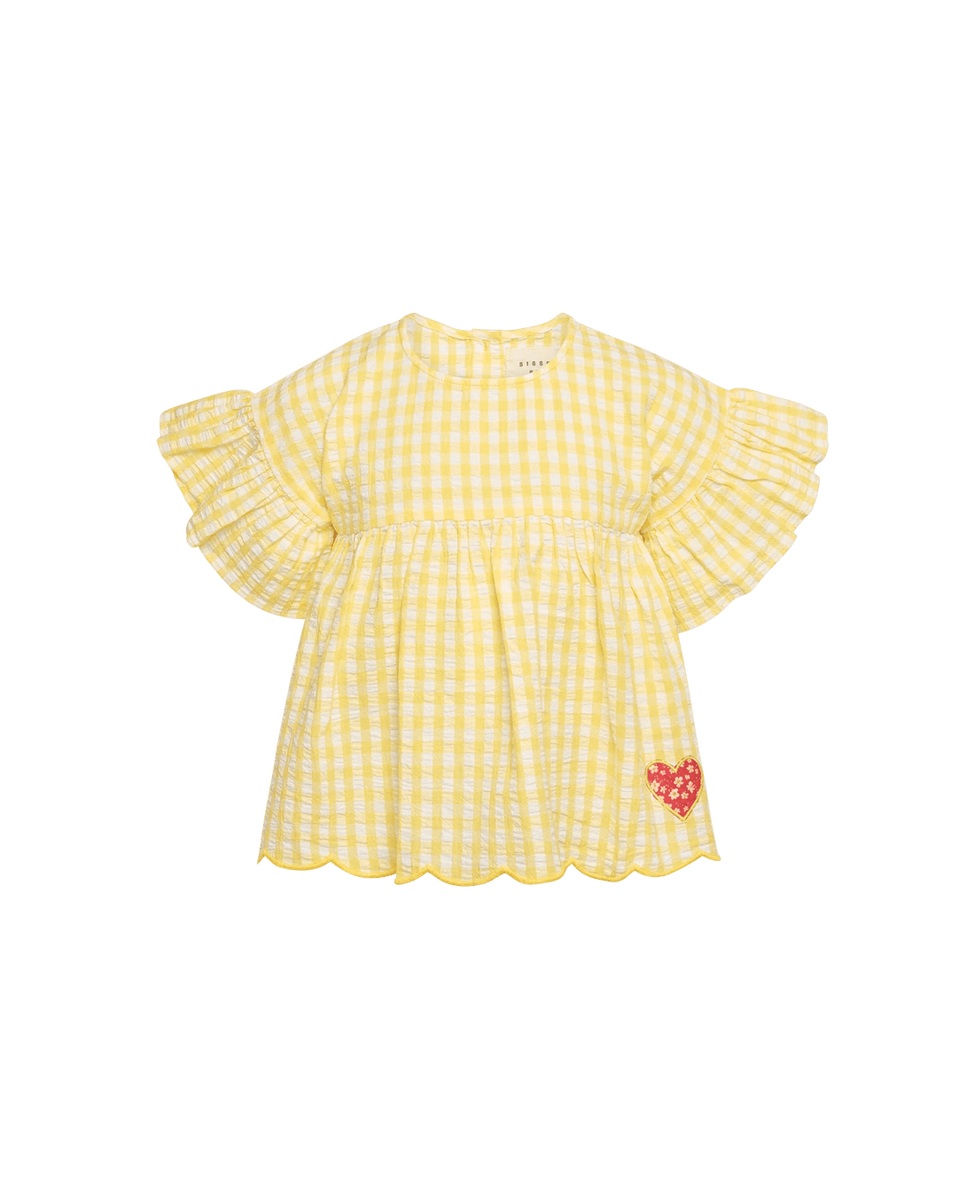 SISSEL EDELBO Charlene MINI Top - Yellow Checks Sissel - edelbo