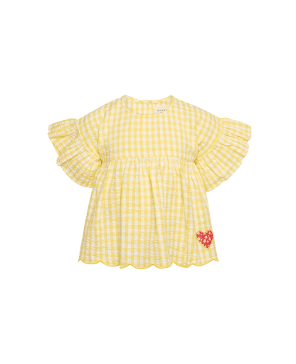 SISSEL EDELBO Charlene MINI Top - Yellow Checks Sissel - edelbo