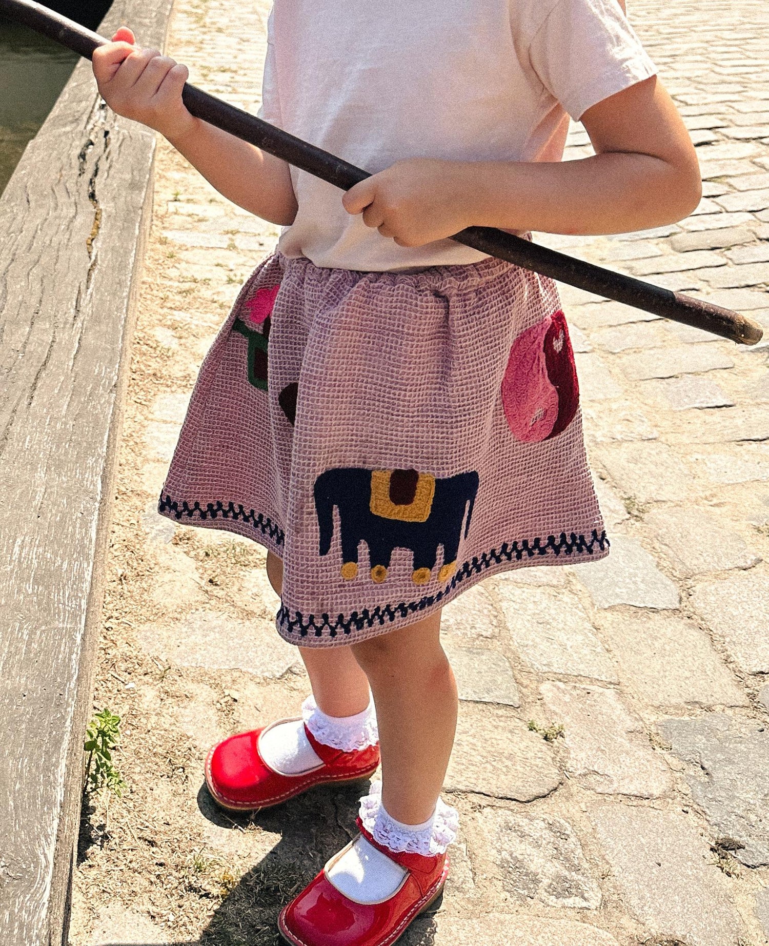 SISSEL EDELBO Clio MINI Skirt - Hazel Waffle Sissel - edelbo