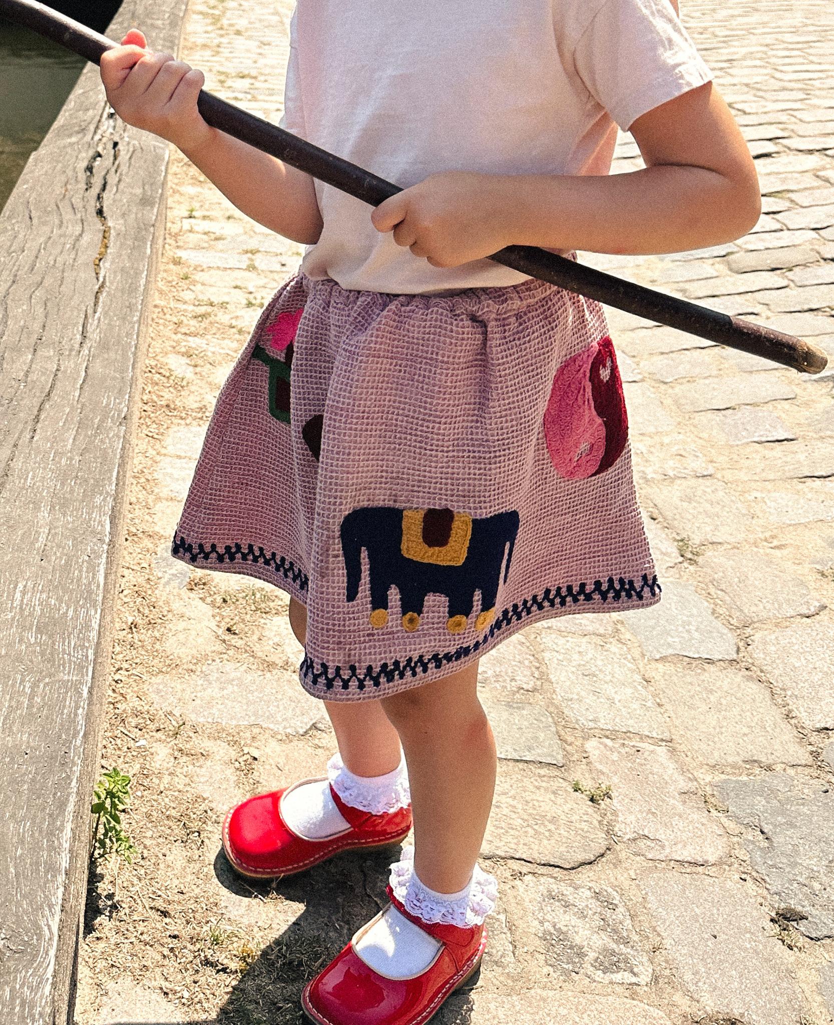 SISSEL EDELBO Clio MINI Skirt - Hazel Waffle Sissel - edelbo