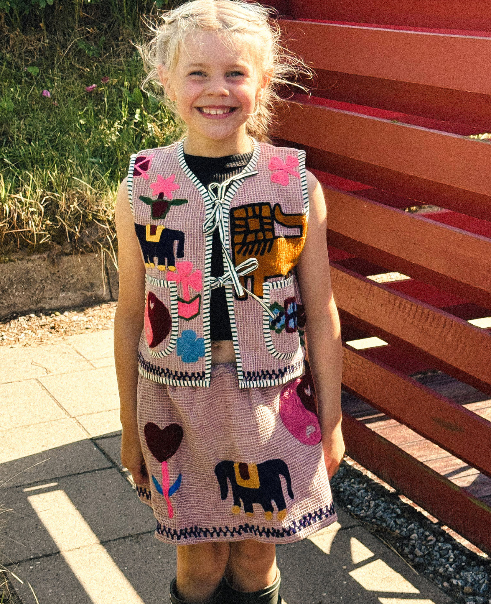 SISSEL EDELBO Clio MINI Vest - Hazel Waffle Sissel - edelbo