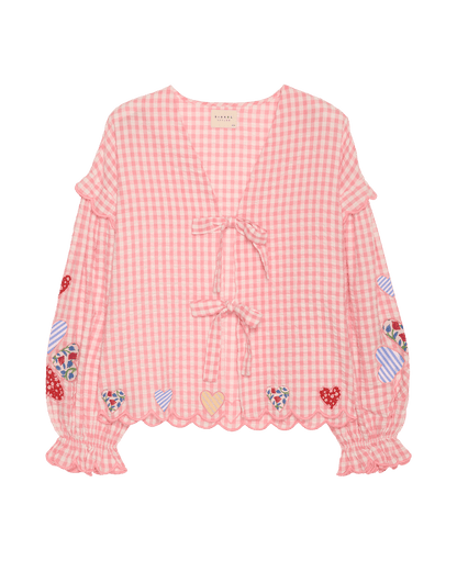 SISSEL EDELBO Kamal Top – Pink Checks SISSEL EDELBO