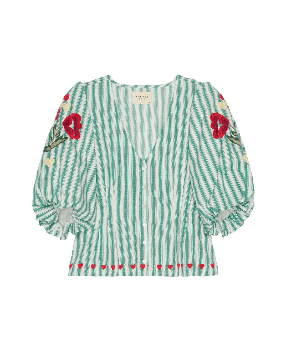 Sissel Edelbo Lotta Shirt - Green Stripes SISSEL EDELBO