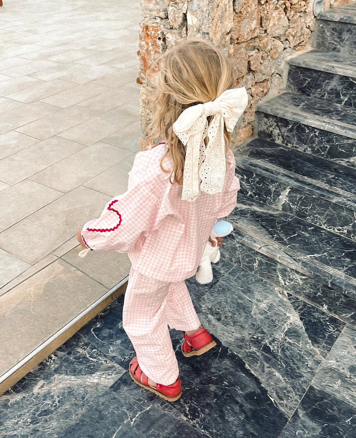 SISSEL EDELBO Oda MINI Pants - Pink Checks Sissel - edelbo