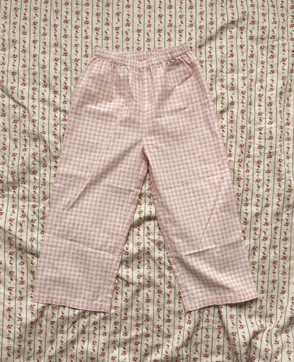 SISSEL EDELBO Oda MINI Pants - Pink Checks Sissel - edelbo