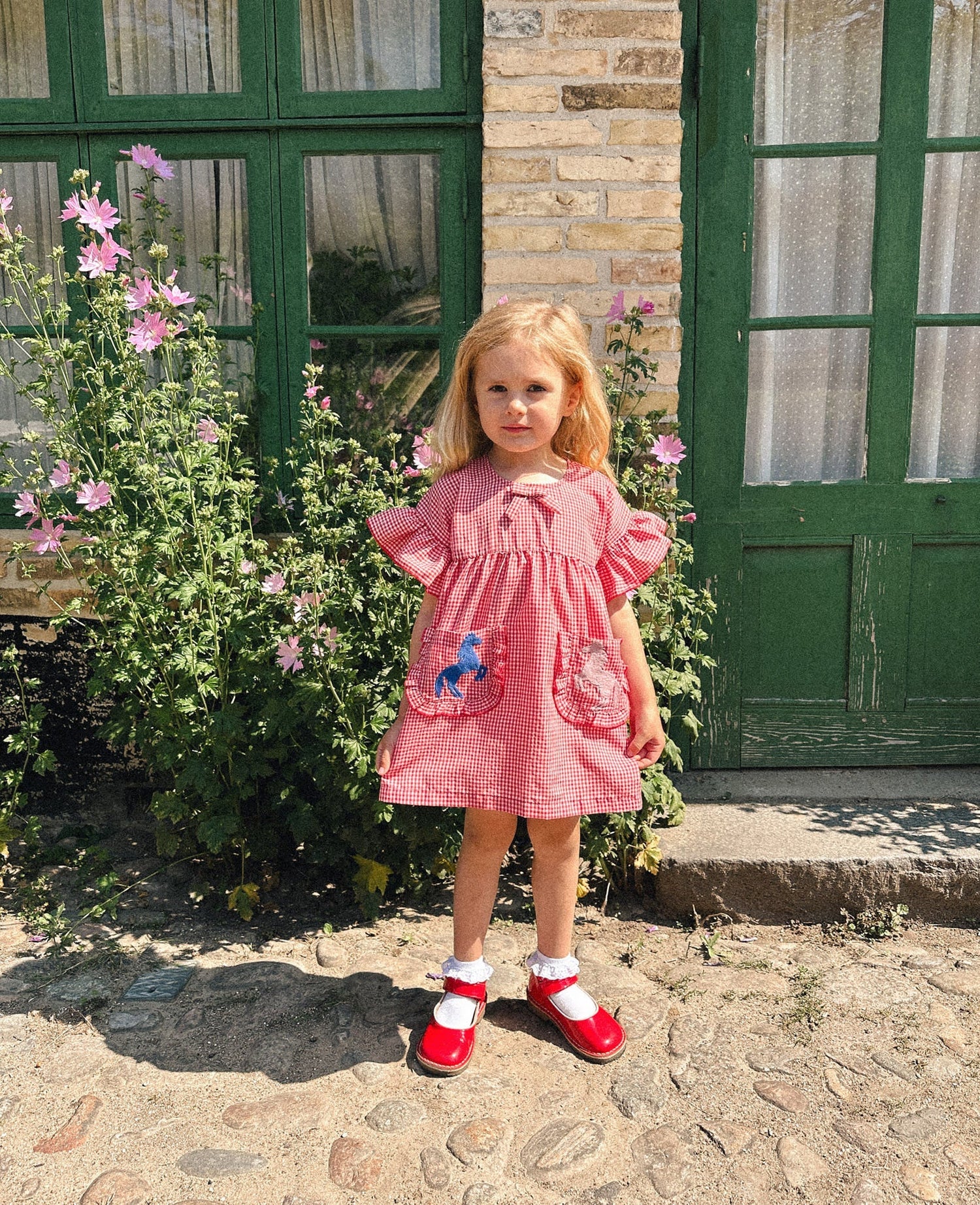 SISSEL EDELBO Ohio MINI Dress – Red &amp; White Gingham | Sustainable Kids Clothing Sissel - edelbo